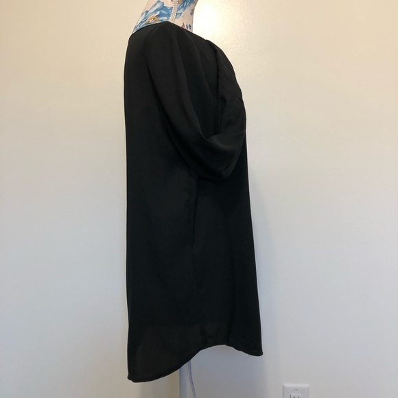 Ann Taylor basic black sheer top size small - Picture 5 of 8